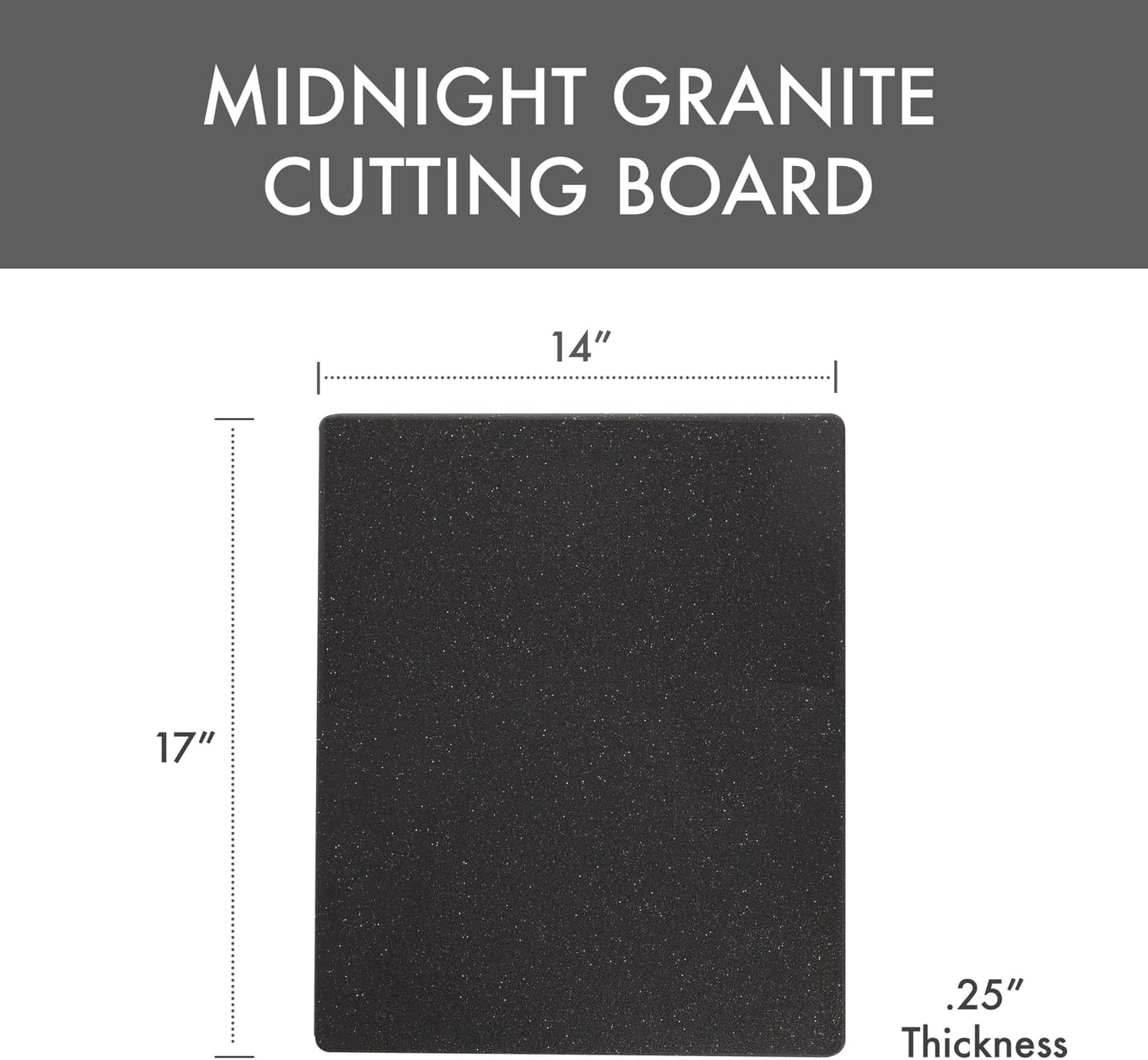 Superboard Pastry Board and Cutting Boards, Set of Two, Midnight Granite Color