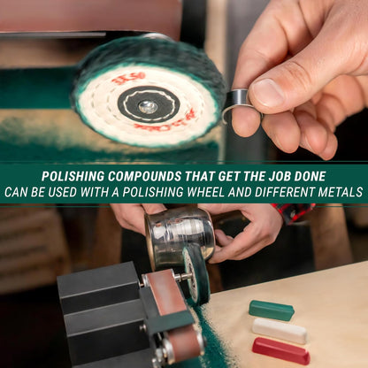 Stropping Compound Kit for Leather Strop - Buffing Compound for Knife Polishing - Red White Green Polishing Compounds P03