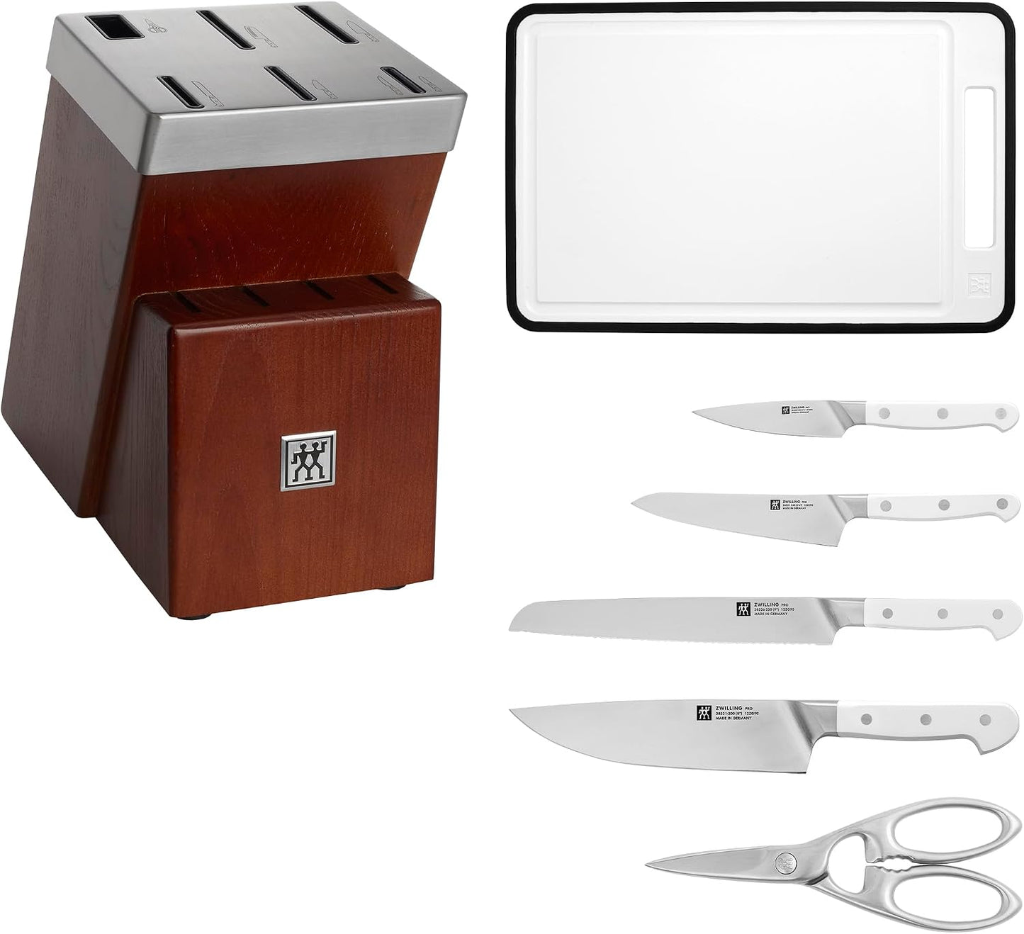Pro Le Blanc 7-pc Self-Sharpening Knife Block Set