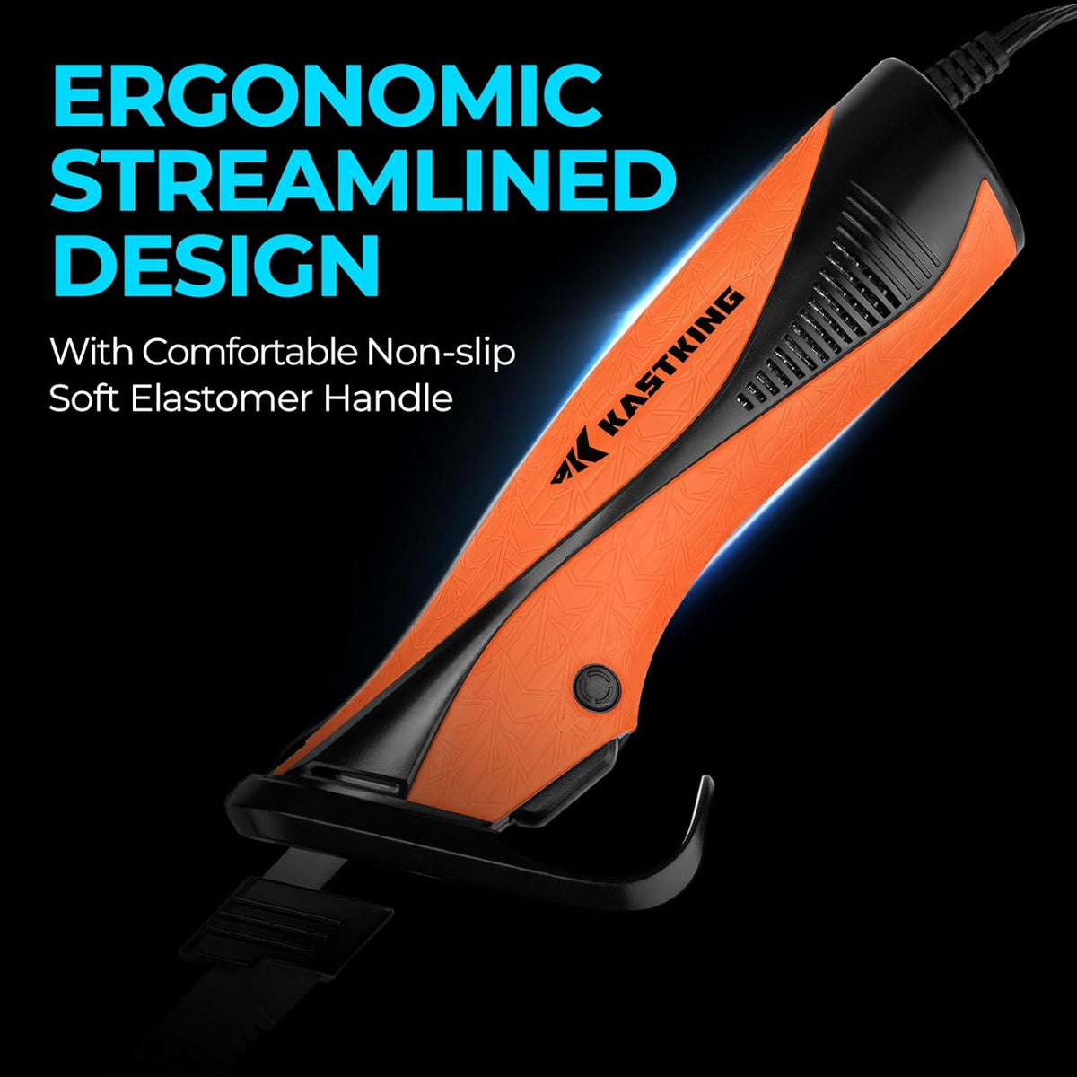 Speed Demon 110v Electric Fillet Knife for Fish | 7"&9" Blades, 15500 RPM AC Motor, 420 Stainless Blade, Non-Slip Grip & Safety Lock, 8 Foot Power Cord, Protective Case