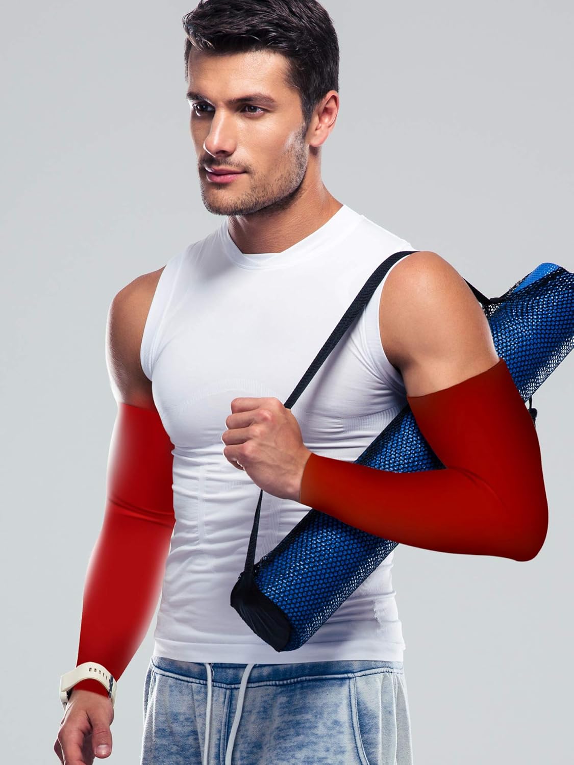 9 Pairs UV Protection Sleeves Cooling Sleeves Long Arm Covers Arm Sleeves for Men and Women