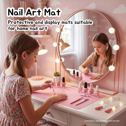 Clear Silicone Mats for Crafts: Non-Slip Heat Resistant 2/Pack | Translucent Nonstick Silicone Placemats - Silicone Pad for Jewelry Art Epoxy Resin Slime Sheet Nail DIY 11.8"W x 15.75"L