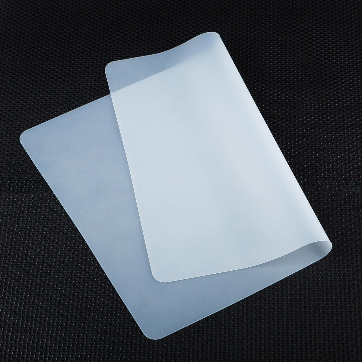 Clear Silicone Mats for Crafts: Non-Slip Heat Resistant 2/Pack | Translucent Nonstick Silicone Placemats - Silicone Pad for Jewelry Art Epoxy Resin Slime Sheet Nail DIY 11.8"W x 15.75"L