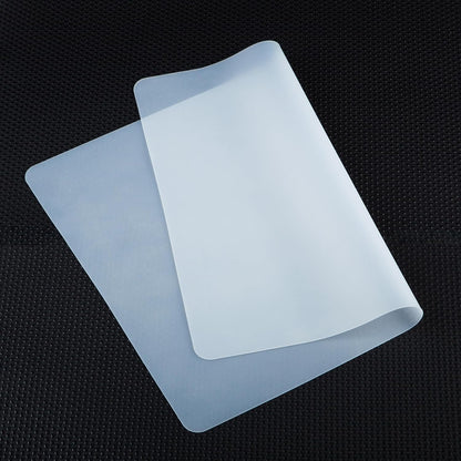 Clear Silicone Mats for Crafts: Non-Slip Heat Resistant 2/Pack | Translucent Nonstick Silicone Placemats - Silicone Pad for Jewelry Art Epoxy Resin Slime Sheet Nail DIY 11.8"W x 15.75"L