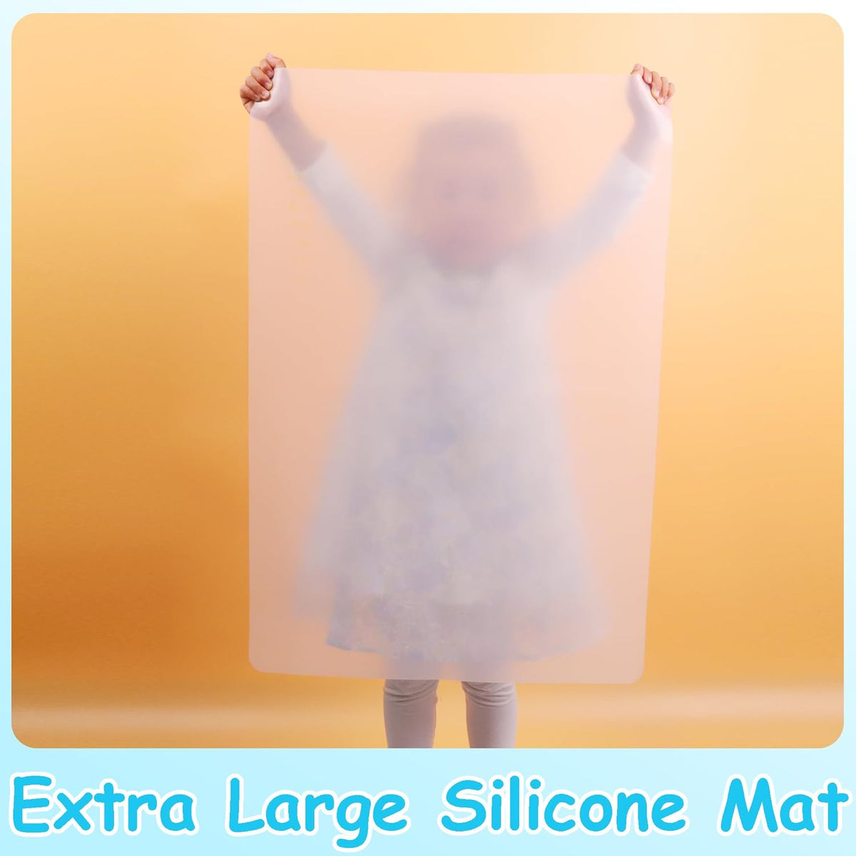 Clear Silicone Mats for Crafts: Non-Slip Heat Resistant 2/Pack | Translucent Nonstick Silicone Placemats - Silicone Pad for Jewelry Art Epoxy Resin Slime Sheet Nail DIY 11.8"W x 15.75"L
