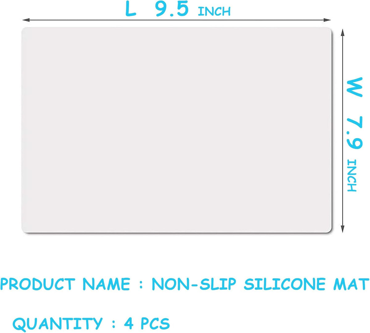 Clear Silicone Mats for Crafts: Non-Slip Heat Resistant 2/Pack | Translucent Nonstick Silicone Placemats - Silicone Pad for Jewelry Art Epoxy Resin Slime Sheet Nail DIY 11.8"W x 15.75"L