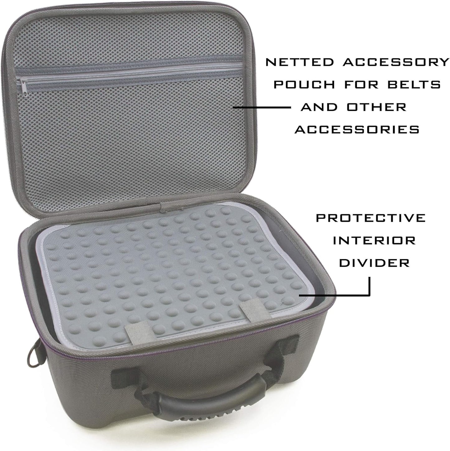 Travel Case Compatible with Work Sharp Knife & Tool Sharpener Ken Onion Edition - Protective Carrier with Shoulder Strap for Belts, Attachments and Other Accessories - Case Only