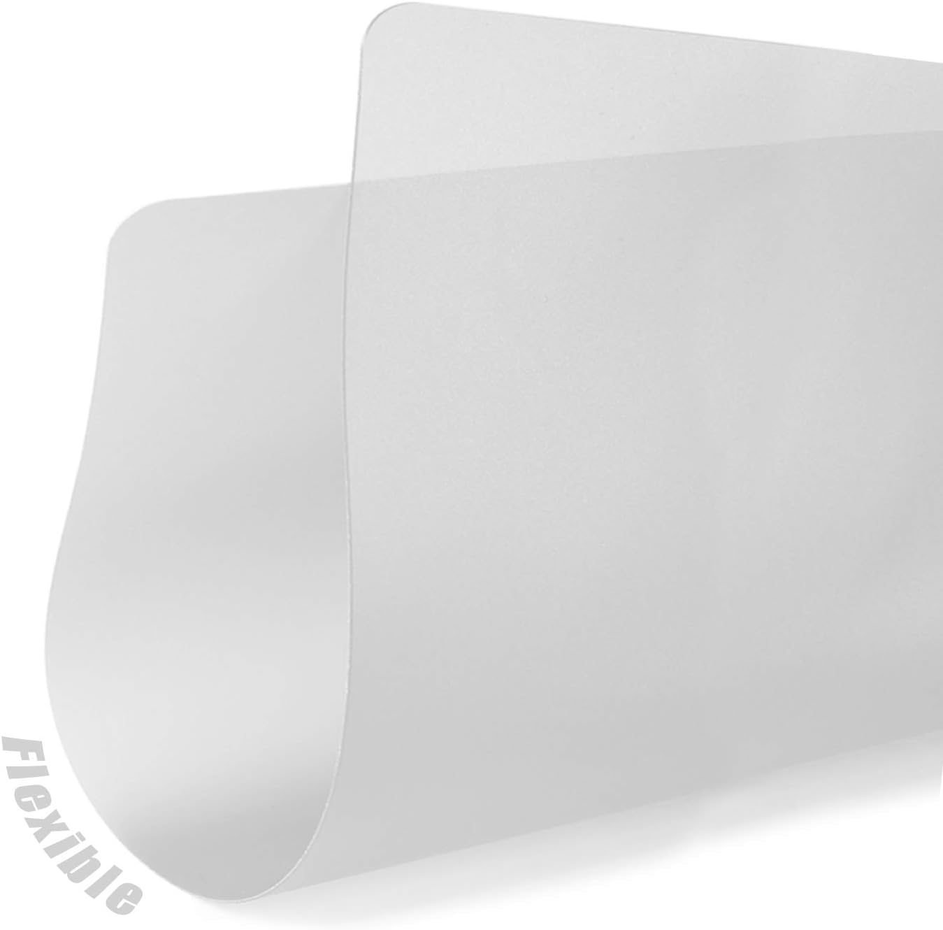 Flexible Plastic Cutting Boards for Kitchen, 4 Frosted Clear Cutting Mats 15 x 12 In, BPA-Free, Non-Porous, and Dishwasher Safe, Set of 4