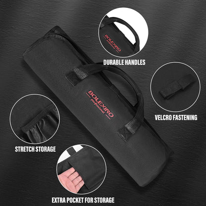Chef Knife Roll Bag, Heavy Duty Organizer for Kitchen Tools | 9 pockets chef knives,Tear-resistant 300D cloth,Great for kitchen & camp,Roll-up w/handle,Fits chef & utility knives.