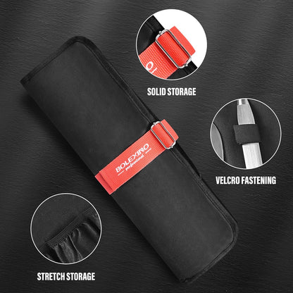 Chef Knife Roll Bag, Heavy Duty Organizer for Kitchen Tools | 9 pockets chef knives,Tear-resistant 300D cloth,Great for kitchen & camp,Roll-up w/handle,Fits chef & utility knives.