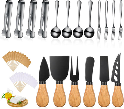 20 Pieces Charcuterie Board Accessories Spreader Knife Set, Gold