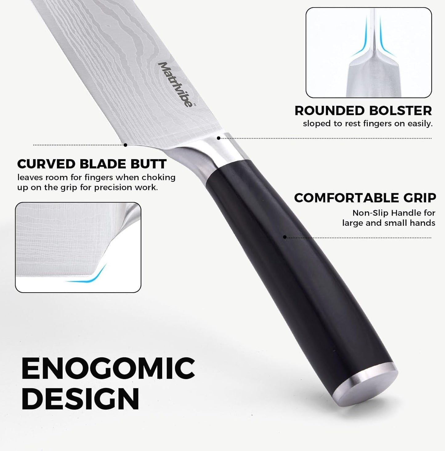 7 inch Nakiri Knife with Premium Gift Box and Sheath | Ultra Sharp Blade,High Carbon Stainless Steel,Economic Handle,Multipurpose Asian Chef Knife for Home and Kitchen
