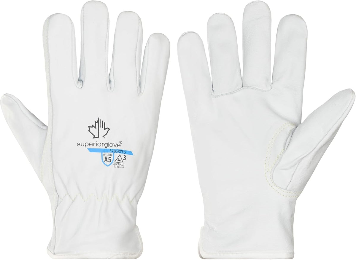 Endura Goatskin Leather Work Gloves Arc Flash Cut Resistant Safety Hand Protection