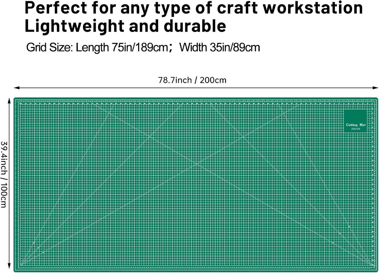 18"x12" Thickened Self Healing Cutting Mat, A3 Rotary Cutting Sewing Mat for Crafts, Double Sided 5-Ply Table Cutting Board for Fabric Quilting Art Hobby Project, Pink/Purple