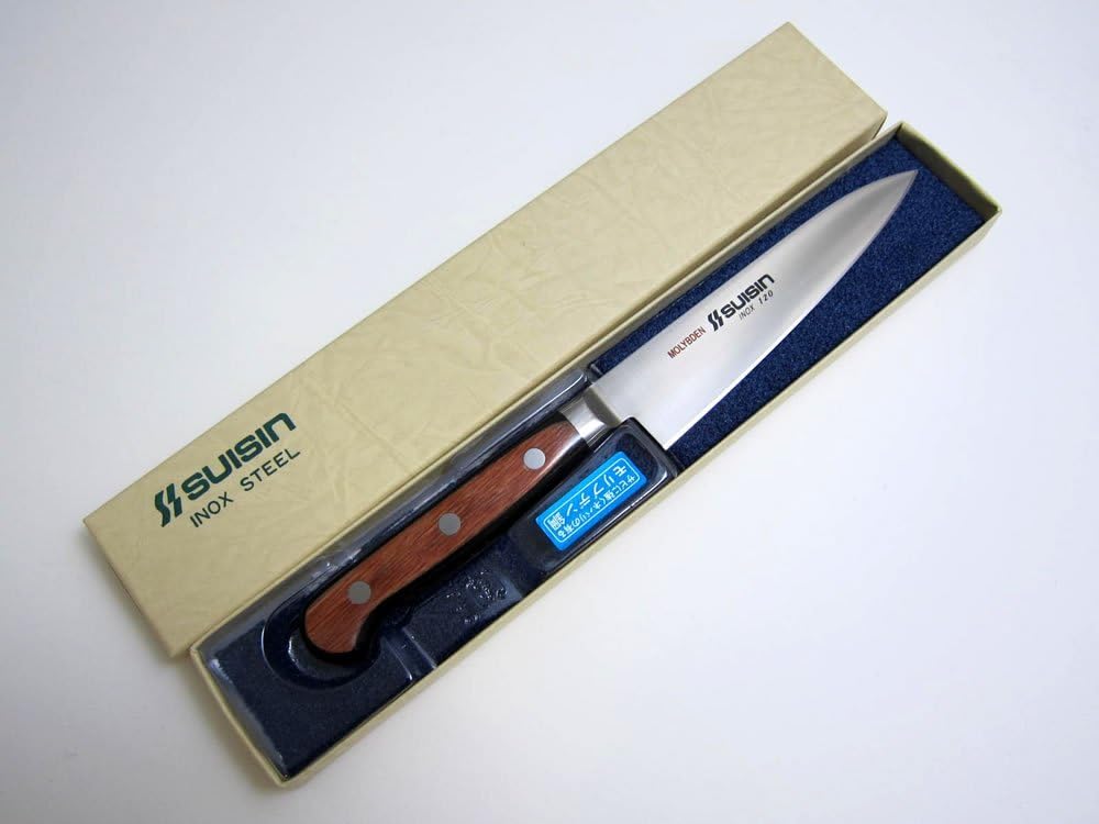 .com Suisin Inox Western-Style Knife Series, Genuine Sakai-Manufactured, Inox Steel 5.9” (150mm) Utility Knife