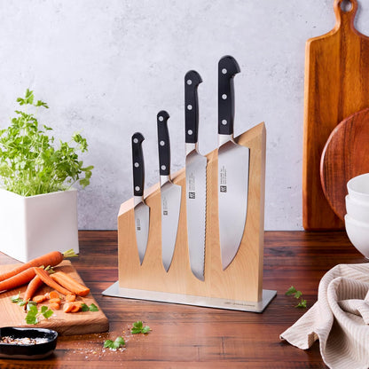 Pro RCF 5-pc Magnetic Knife Block Set - Natural