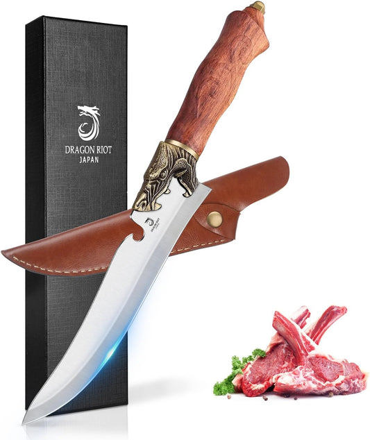 Sharp Boning Knife for Meat Cutting, Full Tang Meat Deboning Knives with Sheath High Carbon Steel for Home Kitchen