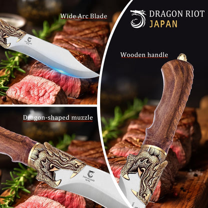 Sharp Boning Knife for Meat Cutting, Full Tang Meat Deboning Knives with Sheath High Carbon Steel for Home Kitchen