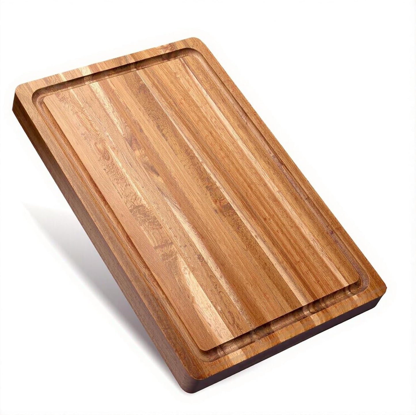 Wooden Cutting Board Set -Reversible Acacia Wood Kitchen Chopping Boards with Juice Groove for Meat, Fruits, Vegetables & Cheese - Durable & Eco-Friendly Food Prep Boards (6)