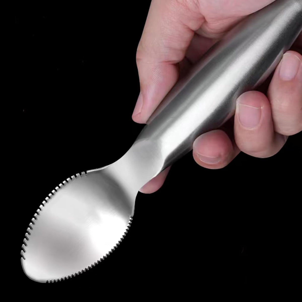 Stainless Steel Grapefruit Spoons with Serrated Edge Serrated Spoon Pumpkin Scraper Pumpkin Core Remover Scoop