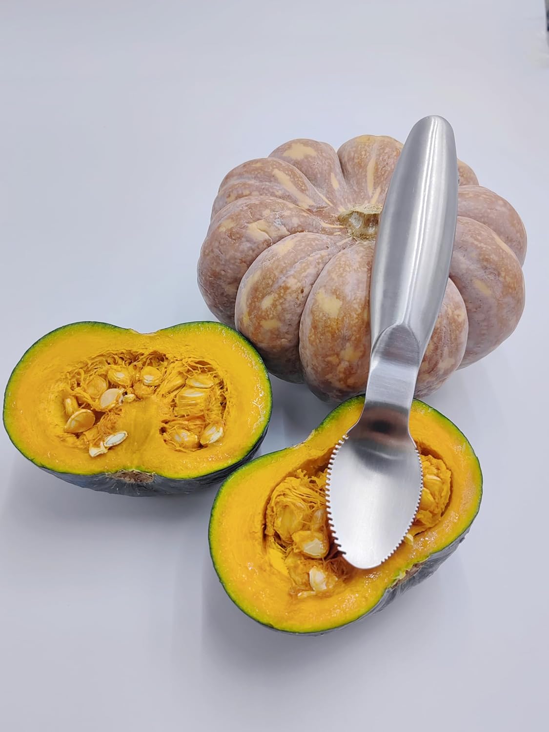 Stainless Steel Grapefruit Spoons with Serrated Edge Serrated Spoon Pumpkin Scraper Pumpkin Core Remover Scoop