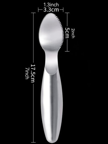 Stainless Steel Grapefruit Spoons with Serrated Edge Serrated Spoon Pumpkin Scraper Pumpkin Core Remover Scoop