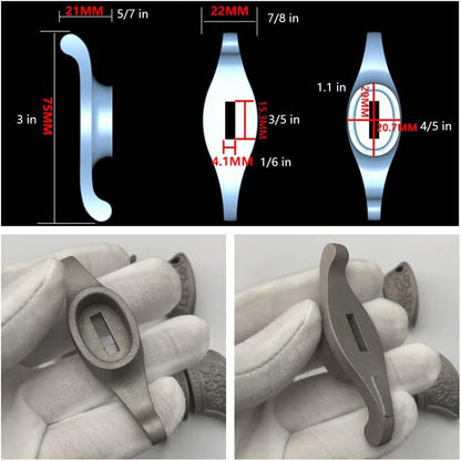 1 X Stainless Steel Knife Finger Guard Bolster Pommel DIY Handle for Knives Making