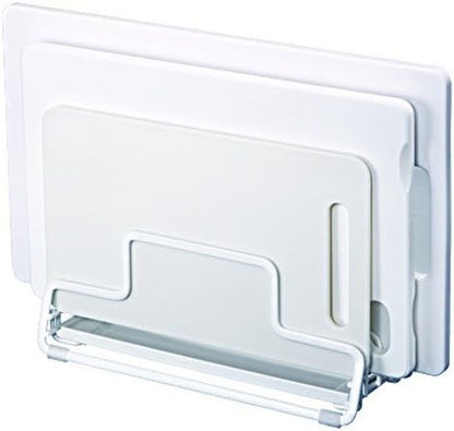 2628 N Posay W Court Cutting Board with Stand Tray, White