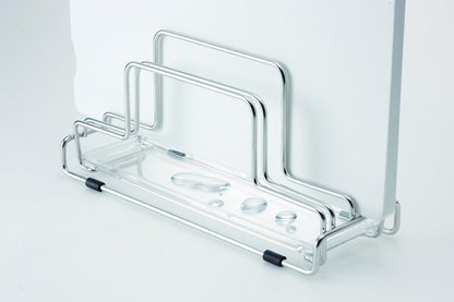 2628 N Posay W Court Cutting Board with Stand Tray, White
