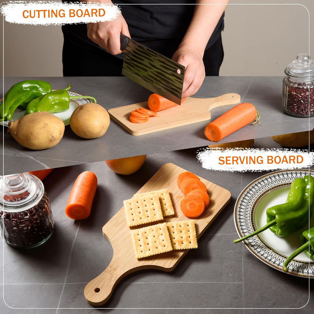12 Pcs Thicken Bamboo Cutting Board Bulk 11x5 Inch Personalized Wood Chopping Board Customized Laser Engraving Serving Charcuterie Boards for Wedding Mother's Day Housewarming Present,0.39" Thick