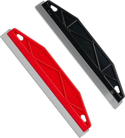2PCS Paint Guard Shield for Trim – Red & Black Stainless Steel Scraper Knife Set for DIY and Professional Painters – Precision Paint Cutting Edge Tool, High Value
