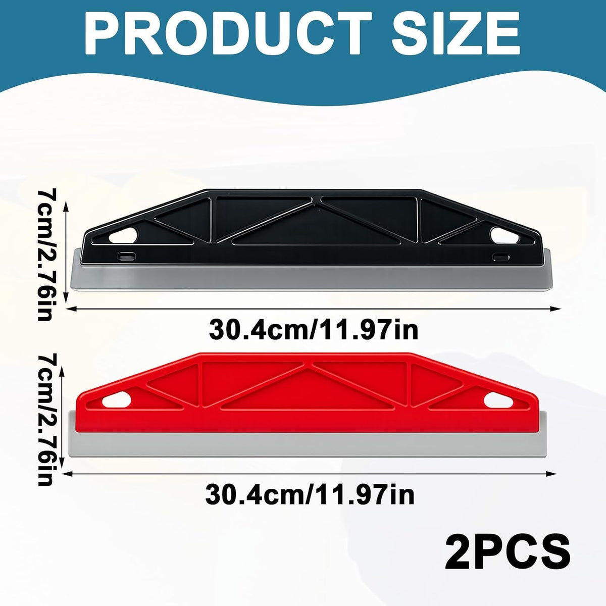 2PCS Paint Guard Shield for Trim – Red & Black Stainless Steel Scraper Knife Set for DIY and Professional Painters – Precision Paint Cutting Edge Tool, High Value
