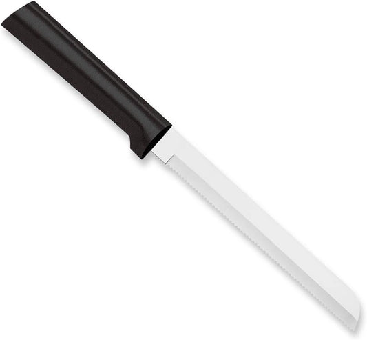 6" Bread Knife (W236), Black Handle | Stainless Steel Serrated Blade, Black Resin Handle