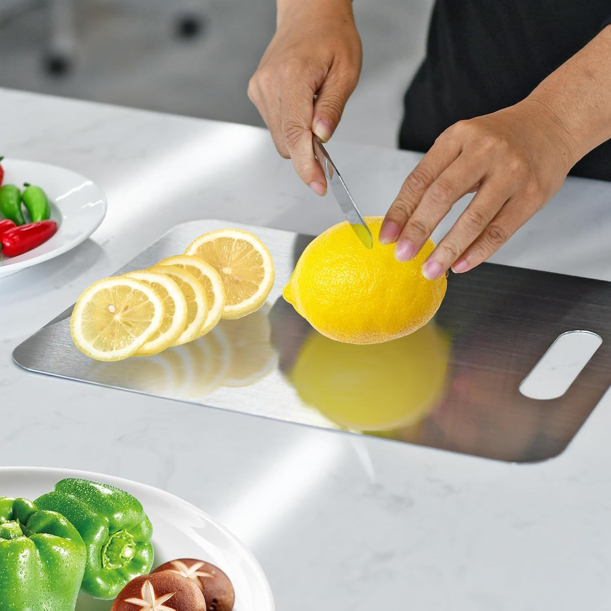 3pcs 304 Stainless Steel Cutting Board Set, Cutting Board for Kitchen