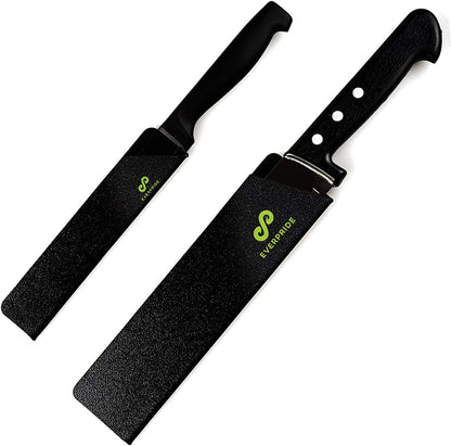 6 Inch & 8 Inch Chef Knife Guard Set (2-Piece Set) Universal Blade Edge Cover Sheaths for Chef and Kitchen Knives – Durable, BPA-Free, Felt Lined, Sturdy ABS Plastic – Knives Not Included