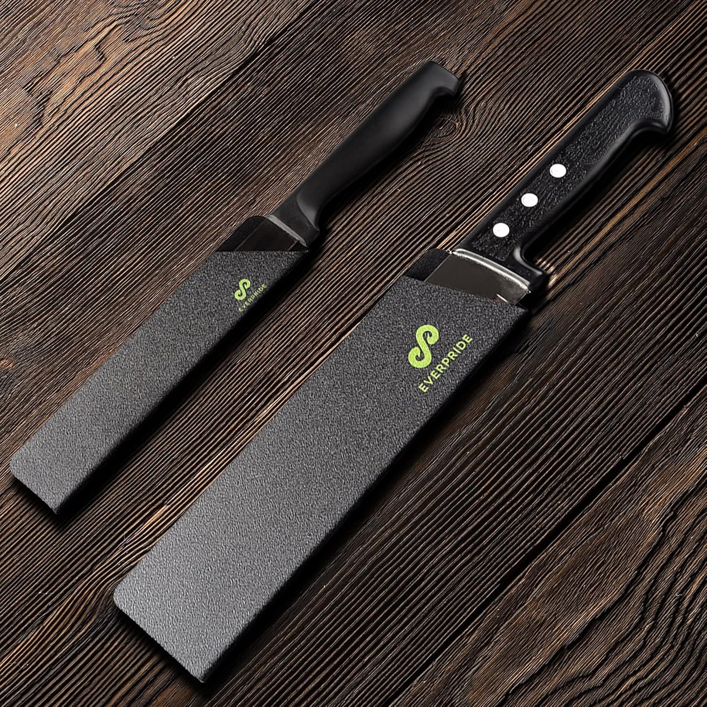 6 Inch & 8 Inch Chef Knife Guard Set (2-Piece Set) Universal Blade Edge Cover Sheaths for Chef and Kitchen Knives – Durable, BPA-Free, Felt Lined, Sturdy ABS Plastic – Knives Not Included