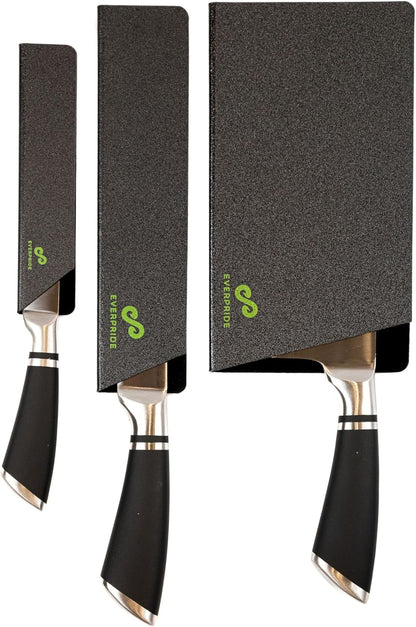 6 Inch & 8 Inch Chef Knife Guard Set (2-Piece Set) Universal Blade Edge Cover Sheaths for Chef and Kitchen Knives – Durable, BPA-Free, Felt Lined, Sturdy ABS Plastic – Knives Not Included