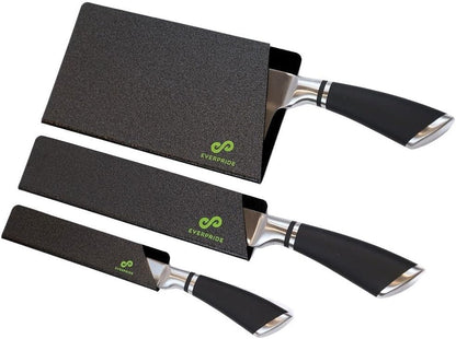 6 Inch & 8 Inch Chef Knife Guard Set (2-Piece Set) Universal Blade Edge Cover Sheaths for Chef and Kitchen Knives – Durable, BPA-Free, Felt Lined, Sturdy ABS Plastic – Knives Not Included