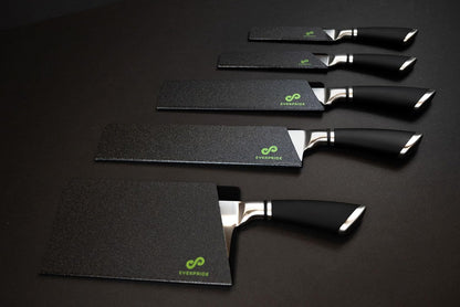 6 Inch & 8 Inch Chef Knife Guard Set (2-Piece Set) Universal Blade Edge Cover Sheaths for Chef and Kitchen Knives – Durable, BPA-Free, Felt Lined, Sturdy ABS Plastic – Knives Not Included