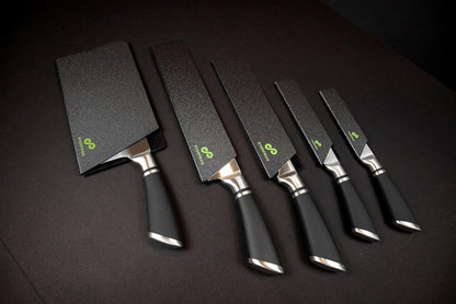 6 Inch & 8 Inch Chef Knife Guard Set (2-Piece Set) Universal Blade Edge Cover Sheaths for Chef and Kitchen Knives – Durable, BPA-Free, Felt Lined, Sturdy ABS Plastic – Knives Not Included