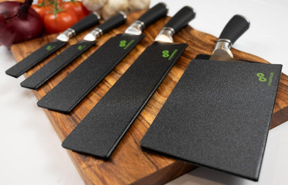 6 Inch & 8 Inch Chef Knife Guard Set (2-Piece Set) Universal Blade Edge Cover Sheaths for Chef and Kitchen Knives – Durable, BPA-Free, Felt Lined, Sturdy ABS Plastic – Knives Not Included