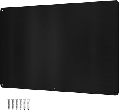 17.5inchX11.5inch Large Stainless Steel Plate for Magnets, 3M Adhesive Back, Mounting Screws, Ideal for Magnetic Shelf, Spice Holders, Colorful Magnets as a Gift. Mount Anywhere! (Silver, 1 Pack)
