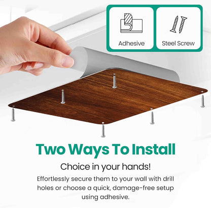 17.5inchX11.5inch Large Stainless Steel Plate for Magnets, 3M Adhesive Back, Mounting Screws, Ideal for Magnetic Shelf, Spice Holders, Colorful Magnets as a Gift. Mount Anywhere! (Silver, 1 Pack)
