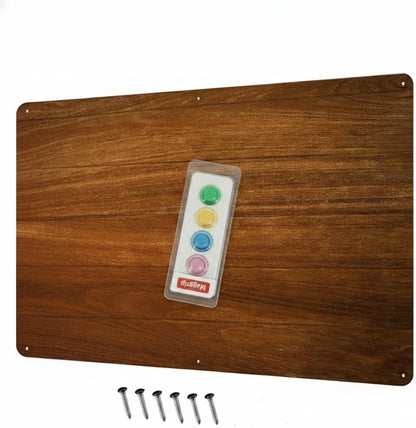 17.5inchX11.5inch Large Stainless Steel Plate for Magnets, 3M Adhesive Back, Mounting Screws, Ideal for Magnetic Shelf, Spice Holders, Colorful Magnets as a Gift. Mount Anywhere! (Silver, 1 Pack)