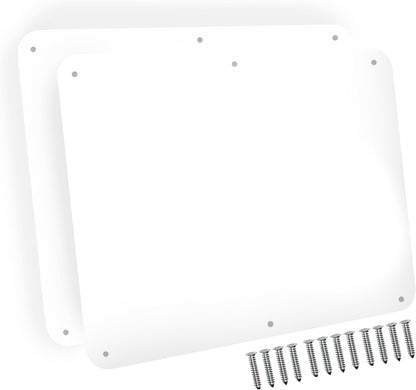 17.5inchX11.5inch Large Stainless Steel Plate for Magnets, 3M Adhesive Back, Mounting Screws, Ideal for Magnetic Shelf, Spice Holders, Colorful Magnets as a Gift. Mount Anywhere! (Silver, 1 Pack)