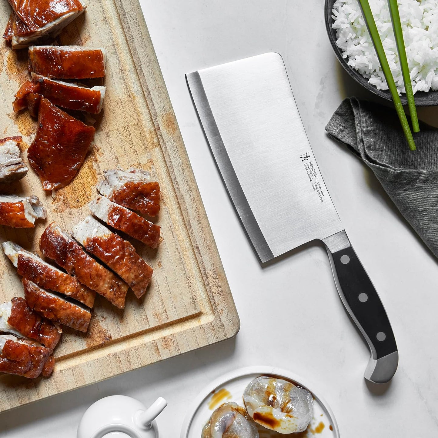 Statement Razor-Sharp 6-inch Meat Cleaver, German Engineered Knife Informed by over 100 Years of Mastery
