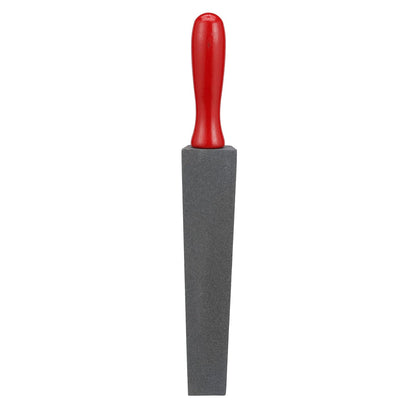 Crystolon Utility File Sharpening Stone with Wooden Handle, Premium Silicon Carbide, 14'' Overall Length, Grit Coarse. Sharpening Knife, Axe, Hatchet, Lawn Mower Blade, Spade