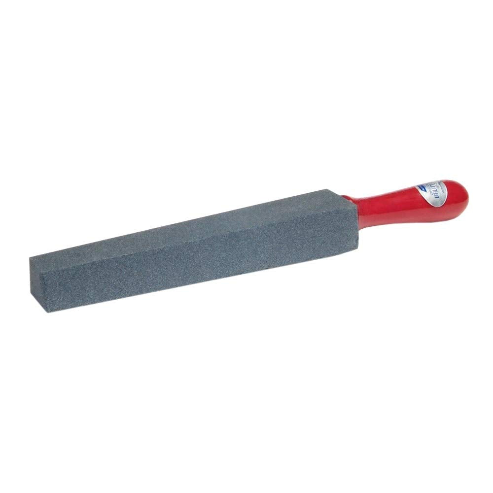 Crystolon Utility File Sharpening Stone with Wooden Handle, Premium Silicon Carbide, 14'' Overall Length, Grit Coarse. Sharpening Knife, Axe, Hatchet, Lawn Mower Blade, Spade