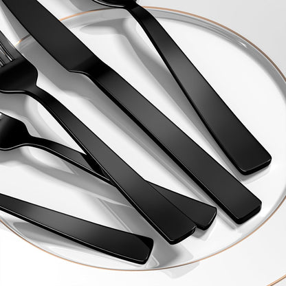 40 Piece Silverware Set, Stainless Steel Flatware Set for 8 | Heavy Duty, Mirror Polished, Include Spoons/Forks/Knives, For Home Restaurant Hotel, Dishwasher Safe