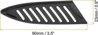 PP Safety Knife Cover Sleeves for 4" Ceramic Knife, 5 Pack Knives Edge Guard Blade Protector Universal Knife Sheath for Kitchen Chef Knife, Black